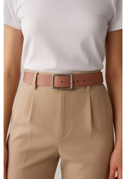 Kadın Siyah Suni Deri Kemer Gümüş Dikdörtgen Tokalı – Klasik ve Şık Günlük Kemer Modeli fiyatları