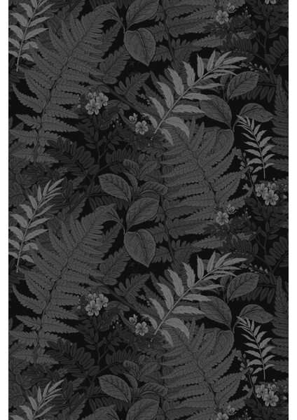 Siyah Tropik Yapraklar 3 Boyutlu Isı ve Ses Yalıtımlı Duvar Kağıdı indirimleri