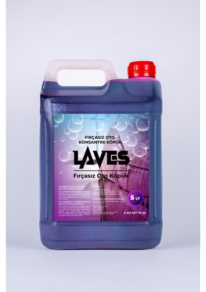 clean 5 Lt Renkli Oto Köpük Şampuan + Hediye Oto Sünger