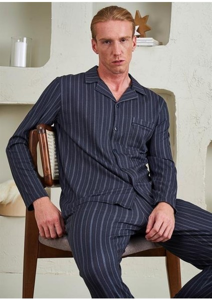 Erkek Gömlek Pijama Takım- 10796