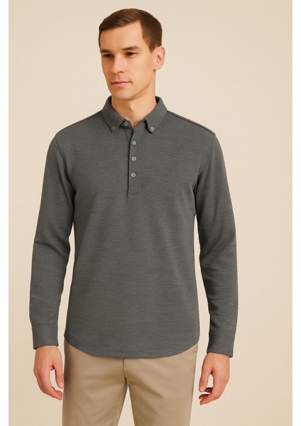 Erkek Yarım Pat Düğmeli Gömlek fiyatları