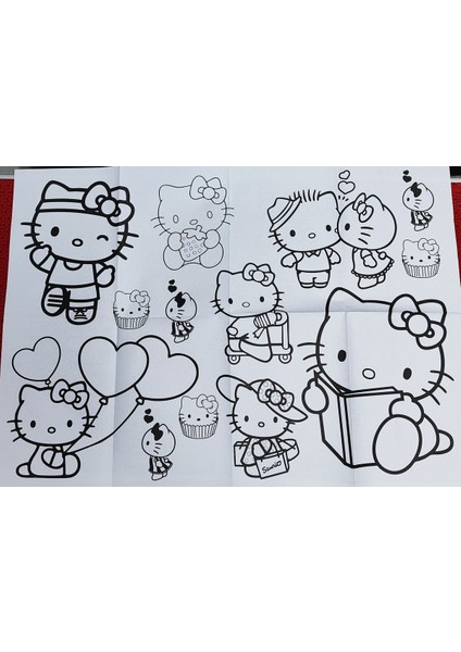 2 Adet Dev Boyama Kitabı (90CMX64CM)- (Hello Kitty/toca Boca Figürlü) fiyatları
