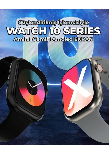 Watch 10 Series Akıllı Saat (2025 Versiyon 2 Kordon Hediyeli) modelleri