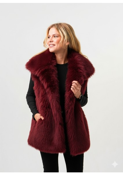 Lıa Kadın Kürk Yelek Kadın Kemerli Kürk Yelek indirimleri