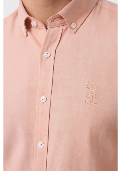 Erkek Pudra Pembesi Keten Gömlek fırsatları