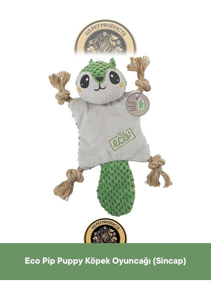 Terra Eco Ella Puppy (Inek)-Pip Puppy (Sincap)-Po Puppy (Tembel Hayvan) Köpek Oyuncağı 3'lü Set modelleri