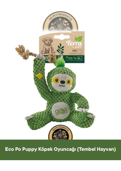 Terra Eco Ella Puppy (Inek)-Pip Puppy (Sincap)-Po Puppy (Tembel Hayvan) Köpek Oyuncağı 3'lü Set fırsatları