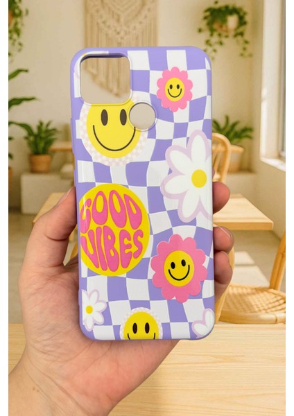 Realme C25 Uyumlu Kılıf Good Vibes Silikon Darbe Emici Klasik Korumalı Rubber Kapak fiyatları