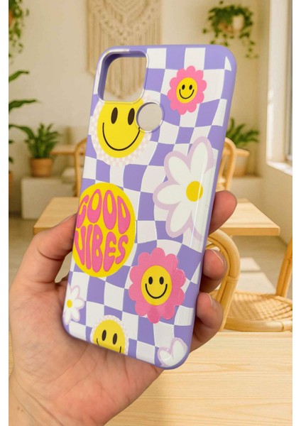 Realme C25 Uyumlu Kılıf Good Vibes Silikon Darbe Emici Klasik Korumalı Rubber Kapak modelleri