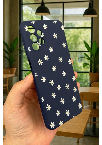 Samsung Galaxy A13 Uyumlu Mini Papatya Desenli Silikon Darbe Emici Klasik Korumalı Rubber Kılıf fırsatları