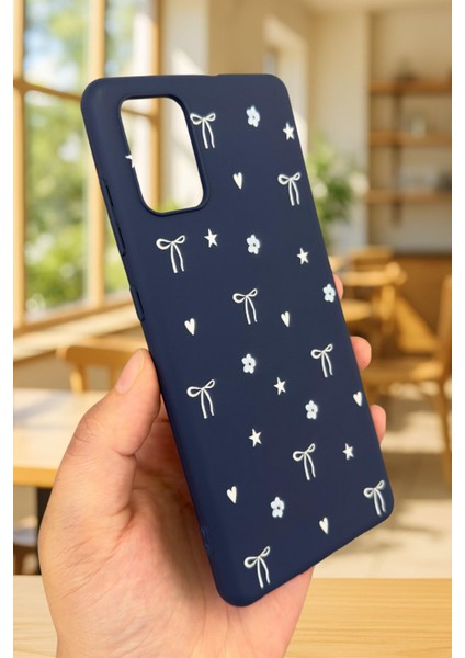 Samsung Galaxy A51 Uyumlu Mini Fiyonk Desenli Silikon Darbe Emici Klasik Korumalı Rubber Kılıf modelleri