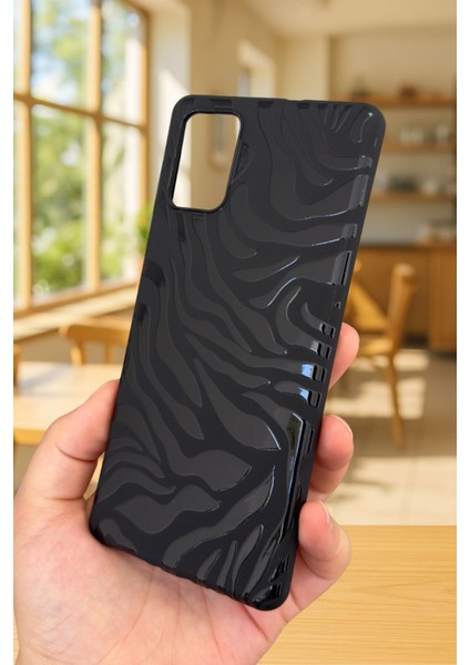 Samsung Galaxy A51 Uyumlu Zebra Desenli Silikon Darbe Emici Klasik Korumalı Rubber Kılıf fırsatları
