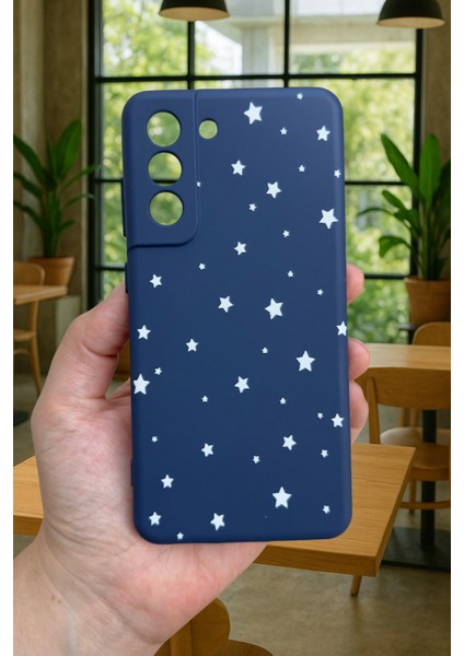 Samsung Galaxy S21 Fe - Minimal Yıldız Desenli Silikon Darbe Emici Klasik Korumalı Rubber Kılıf fiyatları