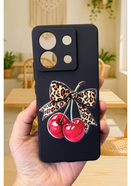 Xiaomi Redmi Note 13 Pro 5g Uyumlu Kiraz Leopar Fiyonk Desenli Silikon Darbe Emici Rubber Kılıf fırsatları