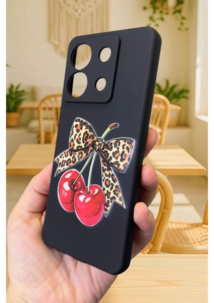 Xiaomi Redmi Note 13 Pro 5g Uyumlu Kiraz Leopar Fiyonk Desenli Silikon Darbe Emici Rubber Kılıf indirimleri