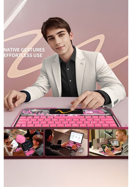 Naidun ipad Pro 12.9 Inç ile Uyumlu Geliştirilmiş 360° Dönebilen Klavye indirimleri