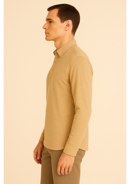 Erkek Yarım Pat Düğmeli Gömlek fırsatları