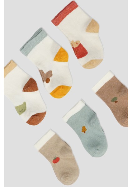 6 Çift Newborn Anti-Bakteriyal Yeni Doğan ve Bebek Çorabı 0-6 Ay fırsatları