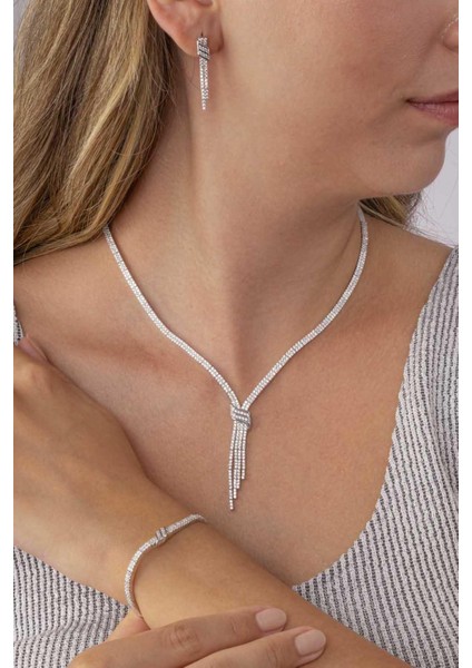 Su Yolu Kemerli 925 Ayar Gümüş Düğün Set fiyatları