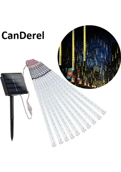 8li Kayan Meteor LED Işık Renkli Bahçe Ev Dekor Ağaç Süsleme Kayan Işıklar