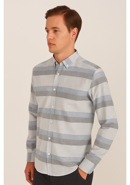 Erkek Kareli Cepsiz Çizgili Gömlek fiyatları