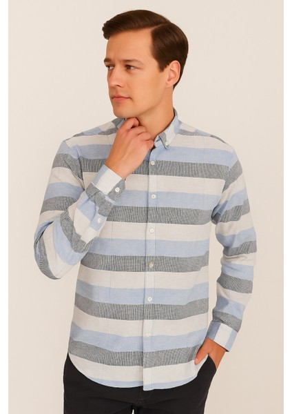 Erkek Kareli Cepsiz Çizgili Gömlek indirimleri