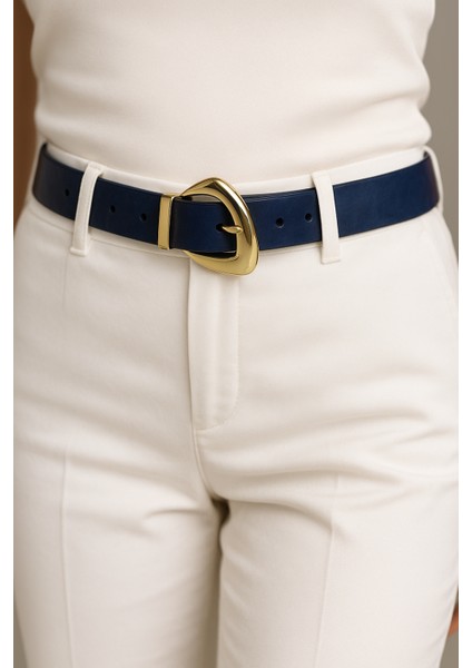 Gold Tokalı Deri Görünümlü Kadın Kemer fiyatları