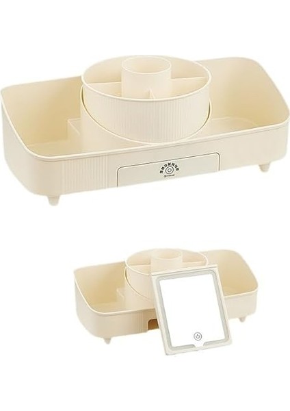 Aydınlatmalı Aynalı Döndürülebilir Makyaj Düzenleyici fırsatları