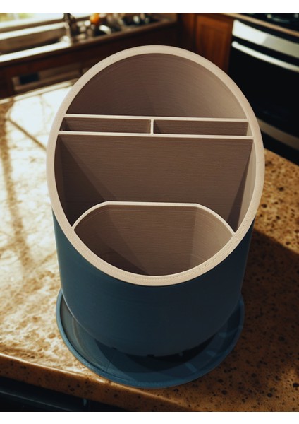 Ikizler Çok Gözlü Tezgah Üstü Kaşık Bıçak Tezgah Standı - Mutfak Organizer Düzenleyici fiyatları