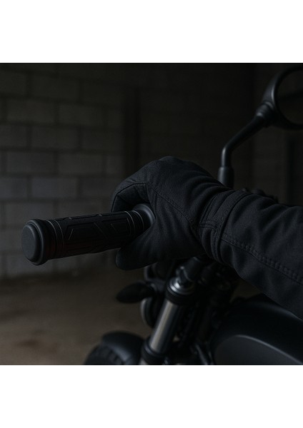 Isıtmalı Motosiklet Elcik – Sensörlü, Su Geçirmez, 2.2 cm Gidon Uyumlu Kauçuk Isıtıcı El Tutacağı