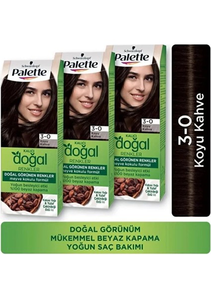 Doğal 3/0 Koyu Kahve x 3 Adet
