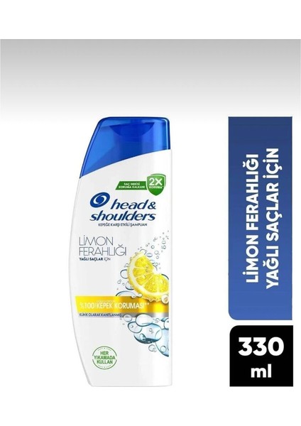 Head & Shoulders Limon Ferahlığı Şampuan 3’lü Paket – Kepeğe Karşı Etkili Arındırıcı Bakım