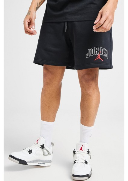 Jordan Brooklyn Fleece Men's Graphic Shorts Erkek Pamuklu Şort Siyah modelleri
