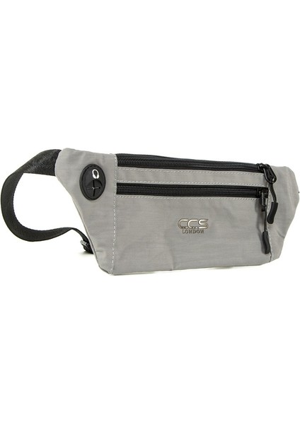 Her An Her Yerde Su Geçirmez Ince Tasarımlı Hem Bel Hem Göğüs Çantası Gri modelleri