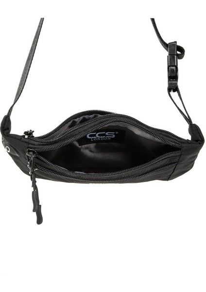 Her An Her Yerde Su Geçirmez Ince Tasarımlı Hem Bel Hem Göğüs Çantası Buz Mavisi