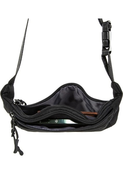 Her An Her Yerde Su Geçirmez Ince Tasarımlı Hem Bel Hem Göğüs Çantası Buz Mavisi