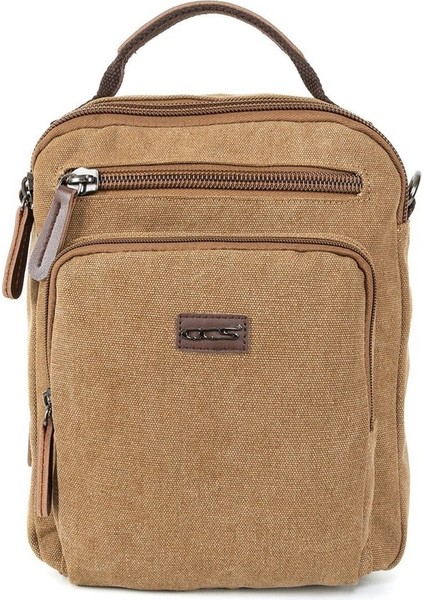 Kanvas El Omuz Çantası Ile Pratik Kullanım Kahverengi