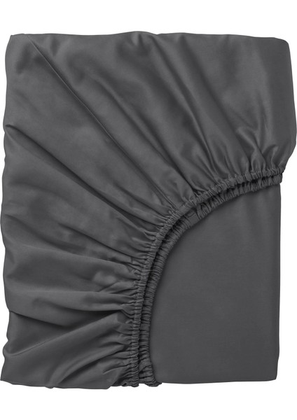 Nattjasmın Lastikli Çarşaf Koyu Gri 90 x 200 cm