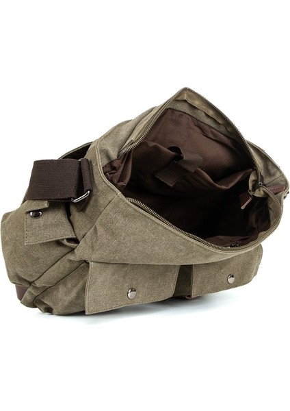 Pratik Kullanımın Adı Su Geçirmez Ve Çok Fonksiyonlu 15,6 İnc Laptop Bölmeli Postacı Çantası Siyah