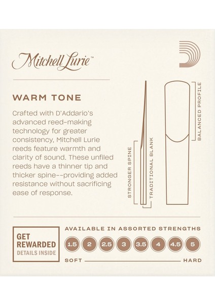 Rico M.lurie RML10BCL350 Sib Klarnet Kamışı No:3,5 fiyatları