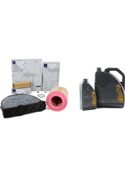 Mercedes W204 Kasa C200 Kompressor Periyodik Filtre Bakım Seti Motor Yağı Orjinal