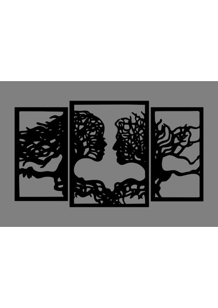 Ahşap Işleme Duvar Süsü- Tablo - 50 cm x 30 cm