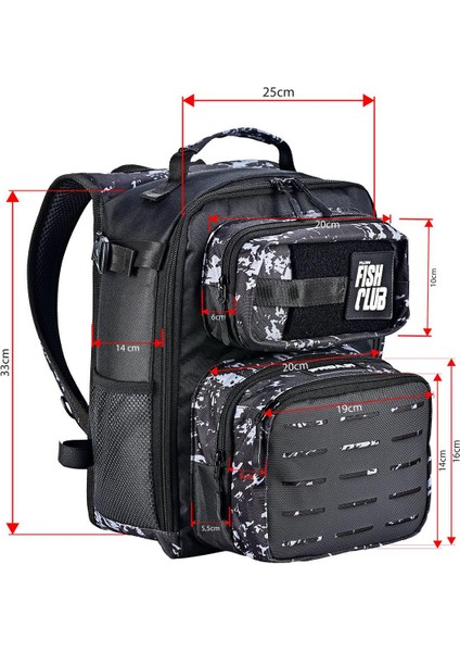 Proaji Back Pack Black Camo Balıkçı Sırt Çantası fiyatları