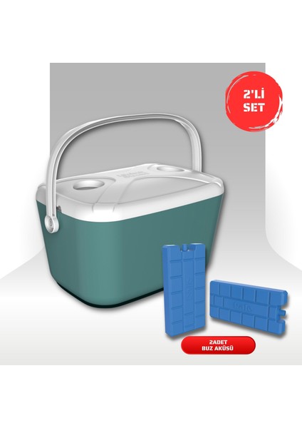 Buzluk Termos Set-30 Lt Buzzy Buzluk Termos (1178 Cooler Box)+ 2 Adet K-250 Buz Aküsü