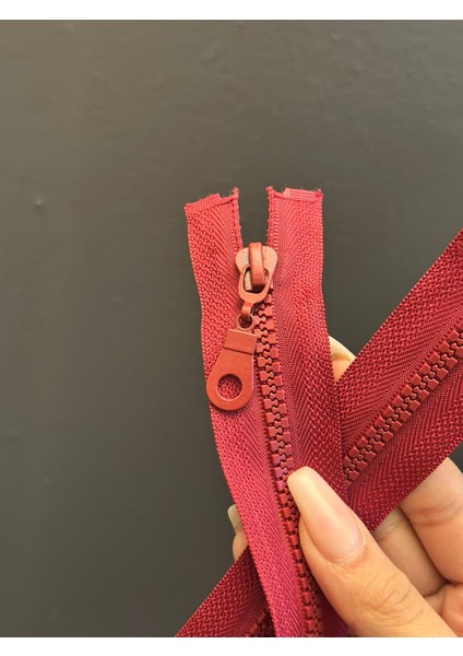 70X3 cm Dişli Bordo Fermuar modelleri