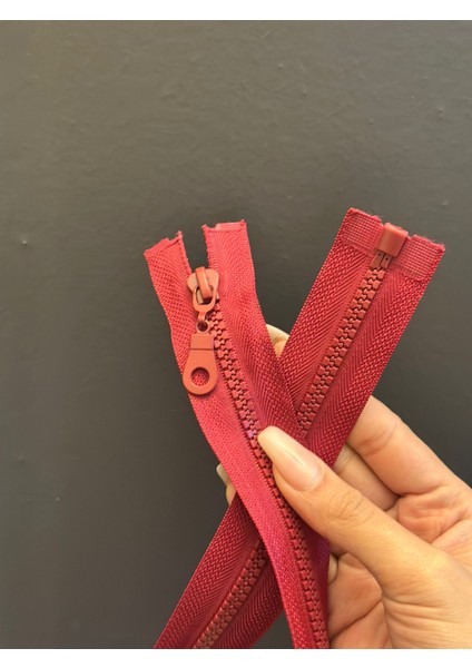 70X3 cm Dişli Bordo Fermuar fırsatları
