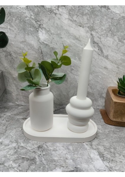 C11 Dekoratif Vazo Mumluk ve Yalancı Mum