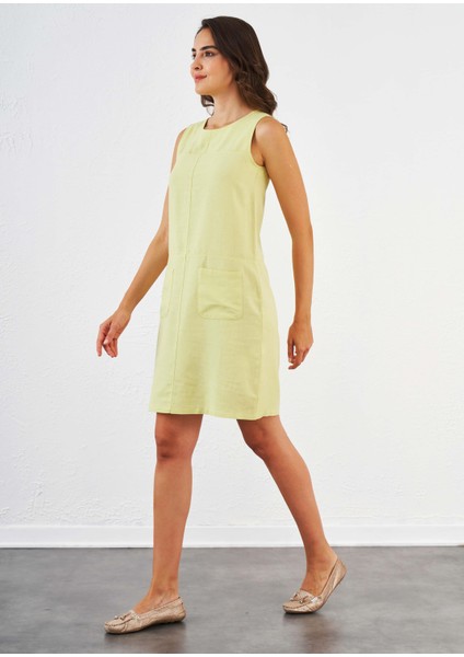 Kadın Keten Elbise - 45367 modelleri