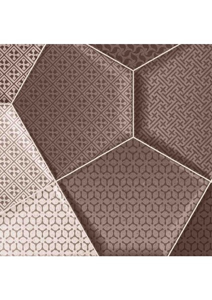 Duvar Kağıdı 3 Boyutlu Geometrik Mozaik Desenli Silinebilir Tekstil Duvar Kağıdı