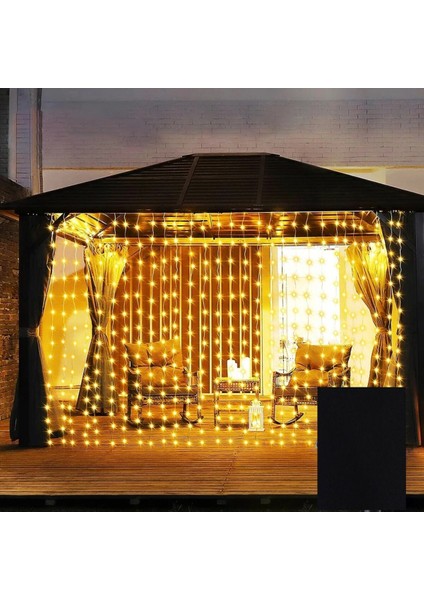 Saçak LED Işık 8 Ayrı Mod 2MX2M ( 200 cm x 200 cm ) Perde Fişli LED Animasyonlu Lamba Işık fırsatları